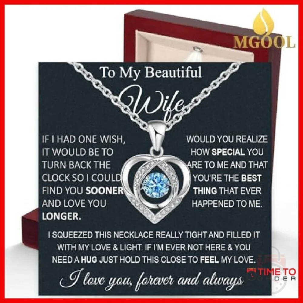 Sterling Silver Love Knot Pendant Necklace with CZ Stone 20